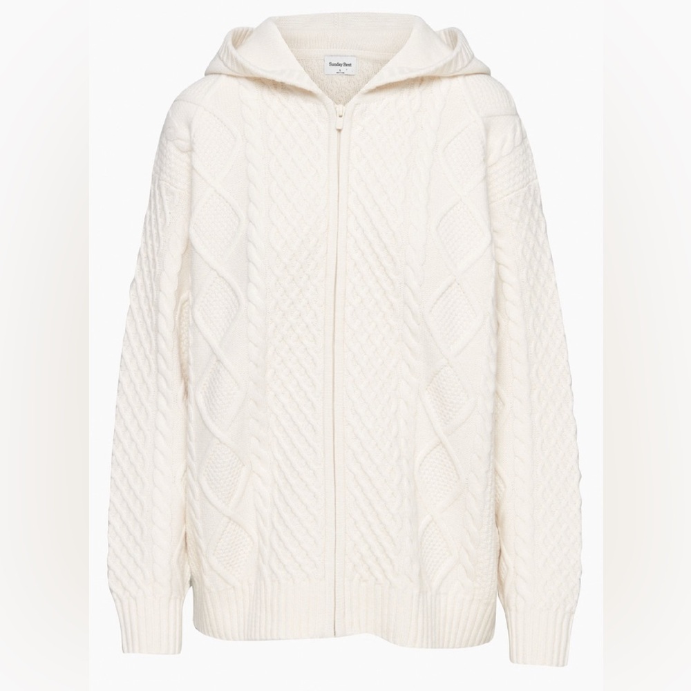 Aritzia Sunday Best Puffin Zip-Up Sweater